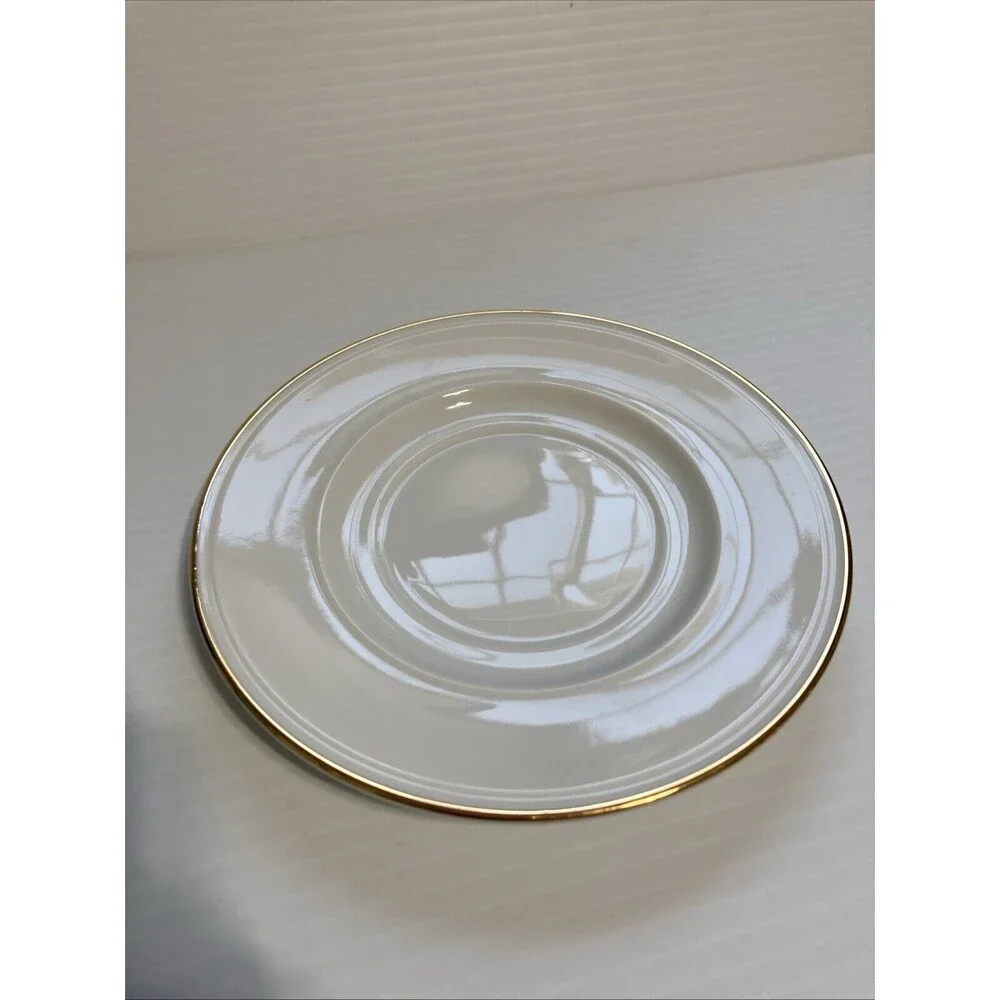 POTTERY BARN Gold Rim Saucer Plate IDG Japan 6 inch Diameter
